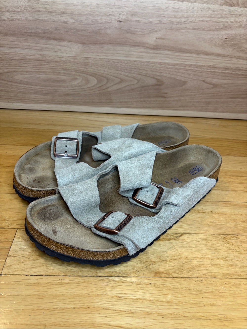 Birkenstock Arizona Soft Footbed Suede Sandals - Size 42
